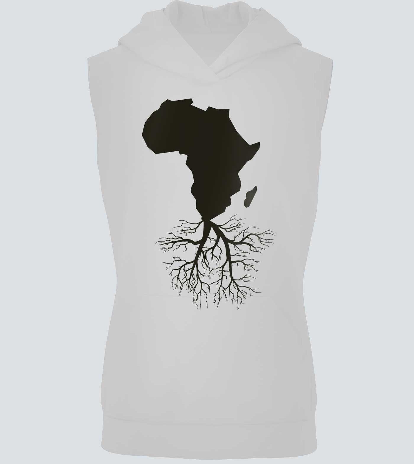 African Roots Sleeveless Hoodies