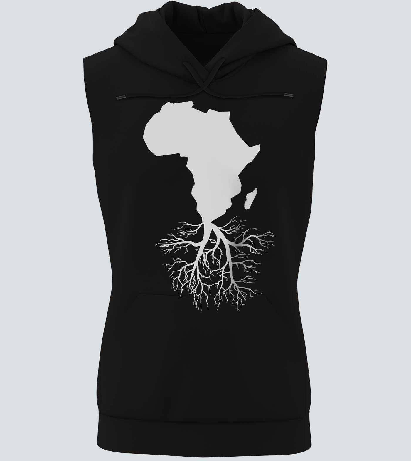 African Roots Sleeveless Hoodies